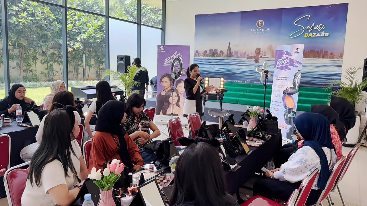 Kegiatan Beauty Class di Safari Bazaar 15 Permata Hijau Suites Jakarta Selatan