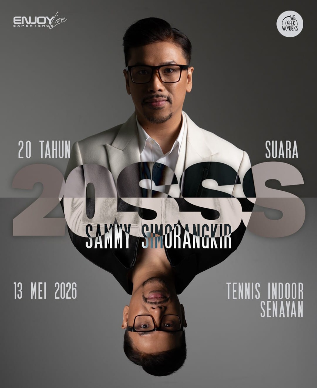 Poster “20SSS : 20 Tahun Suara Sammy Simorangkir”. 