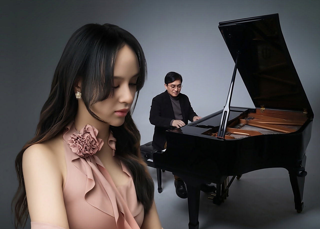 Dinda Ghania dan Yovie Widianto